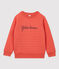 Kinder-Sweatshirt aus gestepptem Doppeljersey für Mädchen / Jungen orange OURSIN